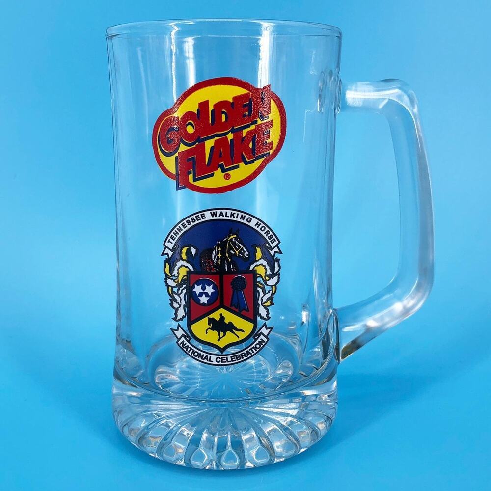 glass beer mug Tennessee Walking Horse National Celebration 2000s vintage